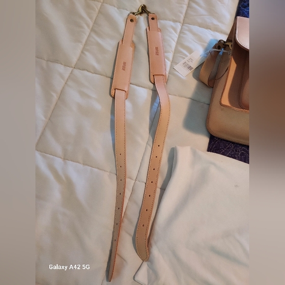NEW rare vintage BREE satchel in natural leather, w/ backpack straps and dustbag - Picture 5 of 10